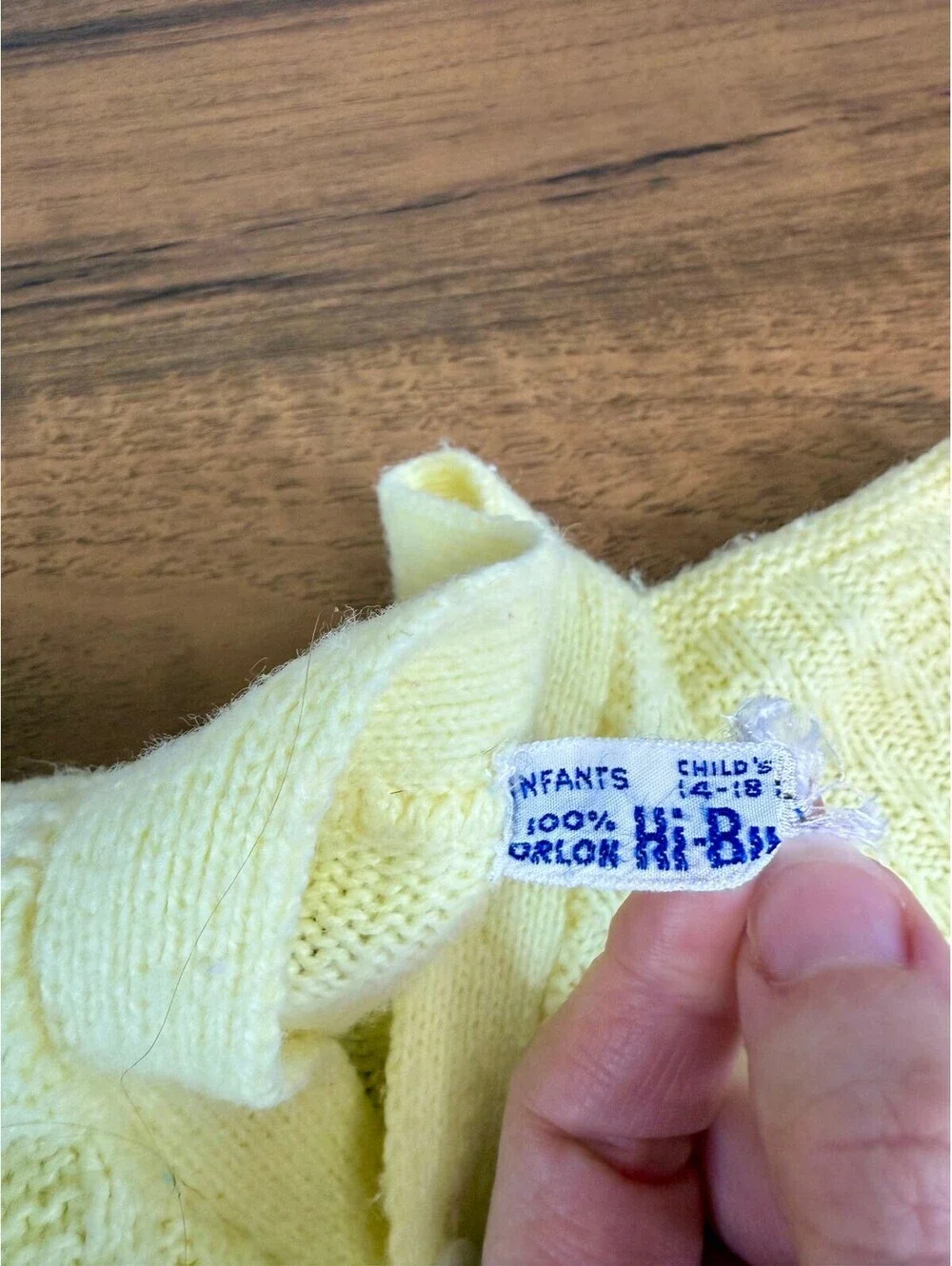 Vintage Yellow Baby Cardigan & Knit Booties Set 6-12M Orlon Acrylic White Stripe